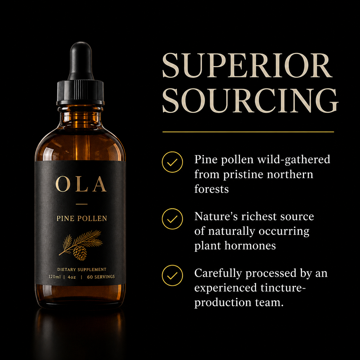 Ola Pine Pollen — Daily T-Support Drops