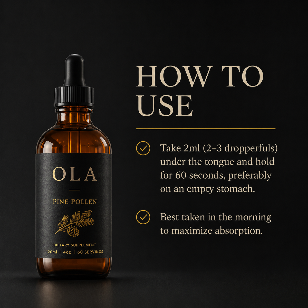 Ola Pine Pollen — Daily T-Support Drops
